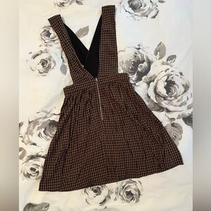 NAF NAF Brown Checkered dress womens/juniors S